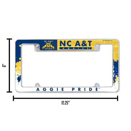 NCAA North Carolina A&T Aggies All Over Chrome Frame Fan Gear NCAA North Carolina A&T Aggies