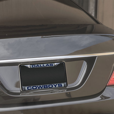 NFL Dallas Cowboys Laser Cut Chrome License Plate Frame Fan Gear NFL Dallas Cowboys