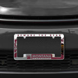 NCAA Montana Grizzlies All Over Chrome Frame Fan Gear NCAA Montana Grizzlies