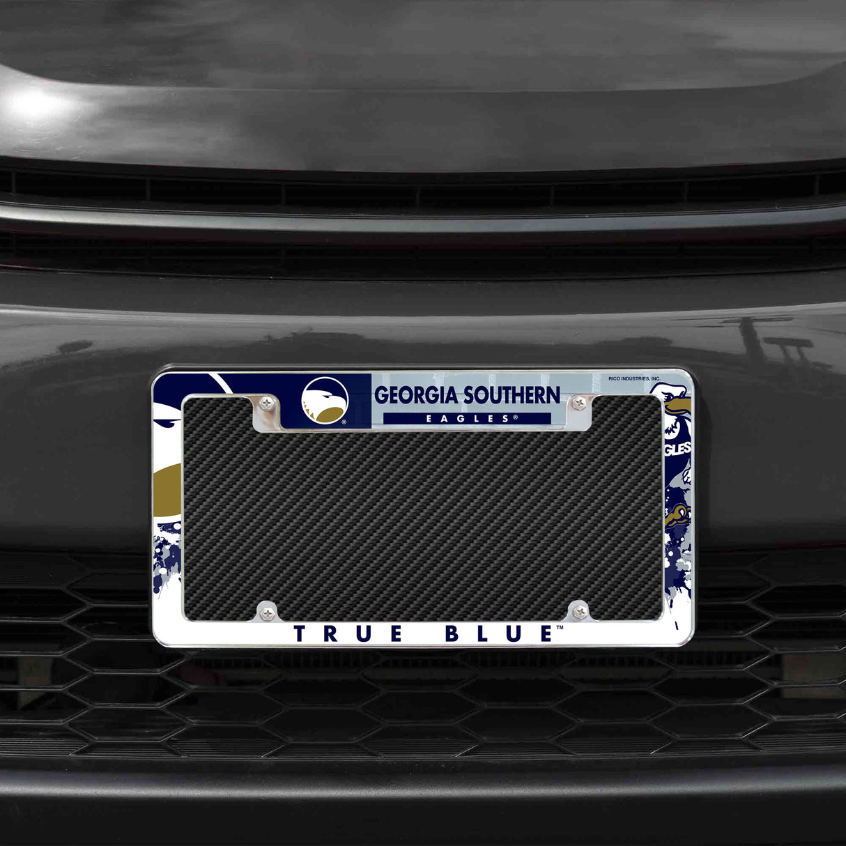 NCAA Georgia Southern Eagles All Over Chrome Frame Fan Gear NCAA Georgia Southern Eagles