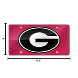 NCAA Georgia Bulldogs Laser Cut Automobile Tag Fan Gear NCAA Georgia Bulldogs