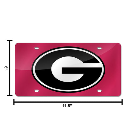 NCAA Georgia Bulldogs Laser Cut Automobile Tag Fan Gear NCAA Georgia Bulldogs