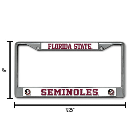 NCAA Florida State Seminoles Chrome License Plate Frame Fan Gear NCAA Florida State Seminoles