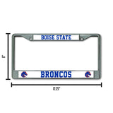 NCAA Boise State Broncos Chrome License Plate Frame Fan Gear NCAA Boise State Broncos