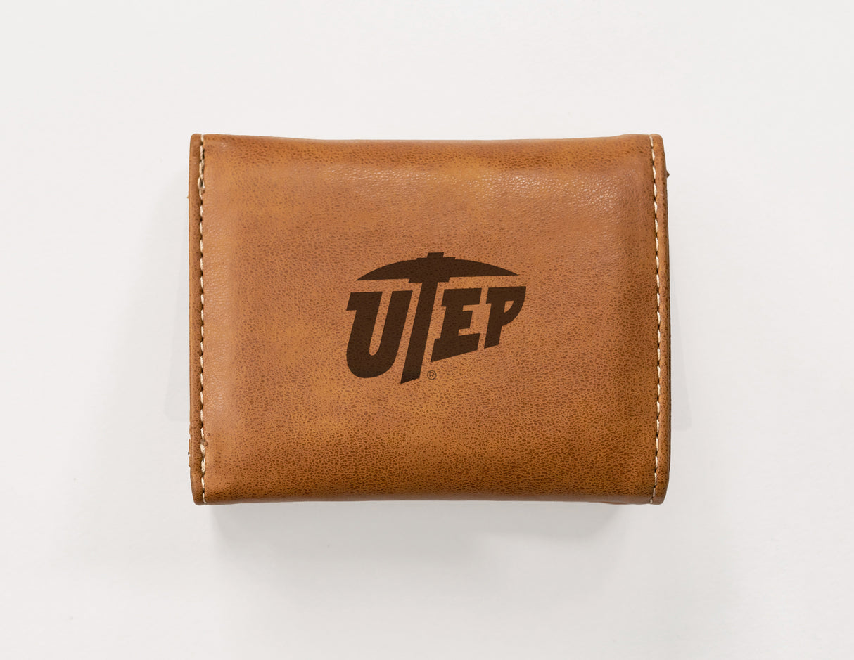 NCAA Texas-El Paso Miners - UTEP Laser Engraved Tri-Fold Wallet Fan Gear NCAA Texas-El Paso Miners