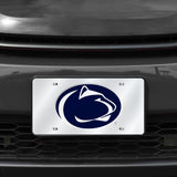 NCAA Penn State Nittany Lions - PSU Silver Laser Cut Automobile Tag Fan Gear NCAA Penn State Nittany Lions