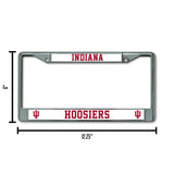 NCAA Indiana Hoosiers Chrome License Plate Frame Fan Gear NCAA Indiana Hoosiers