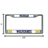 NCAA Michigan Wolverines Chrome License Plate Frame Fan Gear NCAA Michigan Wolverines