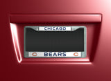 NFL Chicago Bears Chrome License Plate Frame Fan Gear NFL Chicago Bears