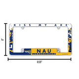 NCAA Northern Arizona Lumberjacks All Over Chrome Frame Fan Gear NCAA Northern Arizona Lumberjacks