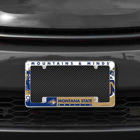 NCAA Montana State Bobcats All Over Chrome Frame Fan Gear NCAA Montana State Bobcats