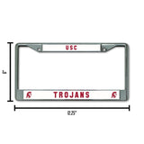 NCAA Southern California Trojans - USC Chrome License Plate Frame Fan Gear NCAA Southern California Trojans