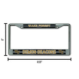 NCAA Wake Forest Demon Deacons Chrome Glitter License Plate Frame Fan Gear NCAA Wake Forest Demon Deacons