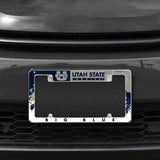 NCAA Utah State Aggies All Over Chrome Frame Fan Gear NCAA Utah State Aggies