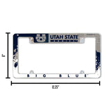 NCAA Utah State Aggies All Over Chrome Frame Fan Gear NCAA Utah State Aggies