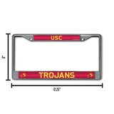 NCAA Southern California Trojans - USC Chrome Glitter License Plate Frame Fan Gear NCAA Southern California Trojans
