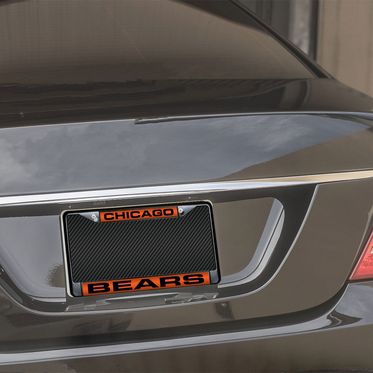 NFL Chicago Bears Laser Cut Chrome License Plate Frame Fan Gear NFL Chicago Bears