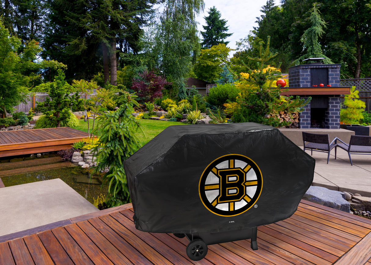 NHL Boston Bruins Grill Cover Deluxe Vinyl Fan Gear NHL Boston Bruins