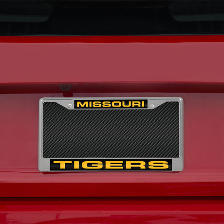 NCAA Missouri Tigers Laser Cut Chrome License Plate Frame Fan Gear NCAA Missouri Tigers
