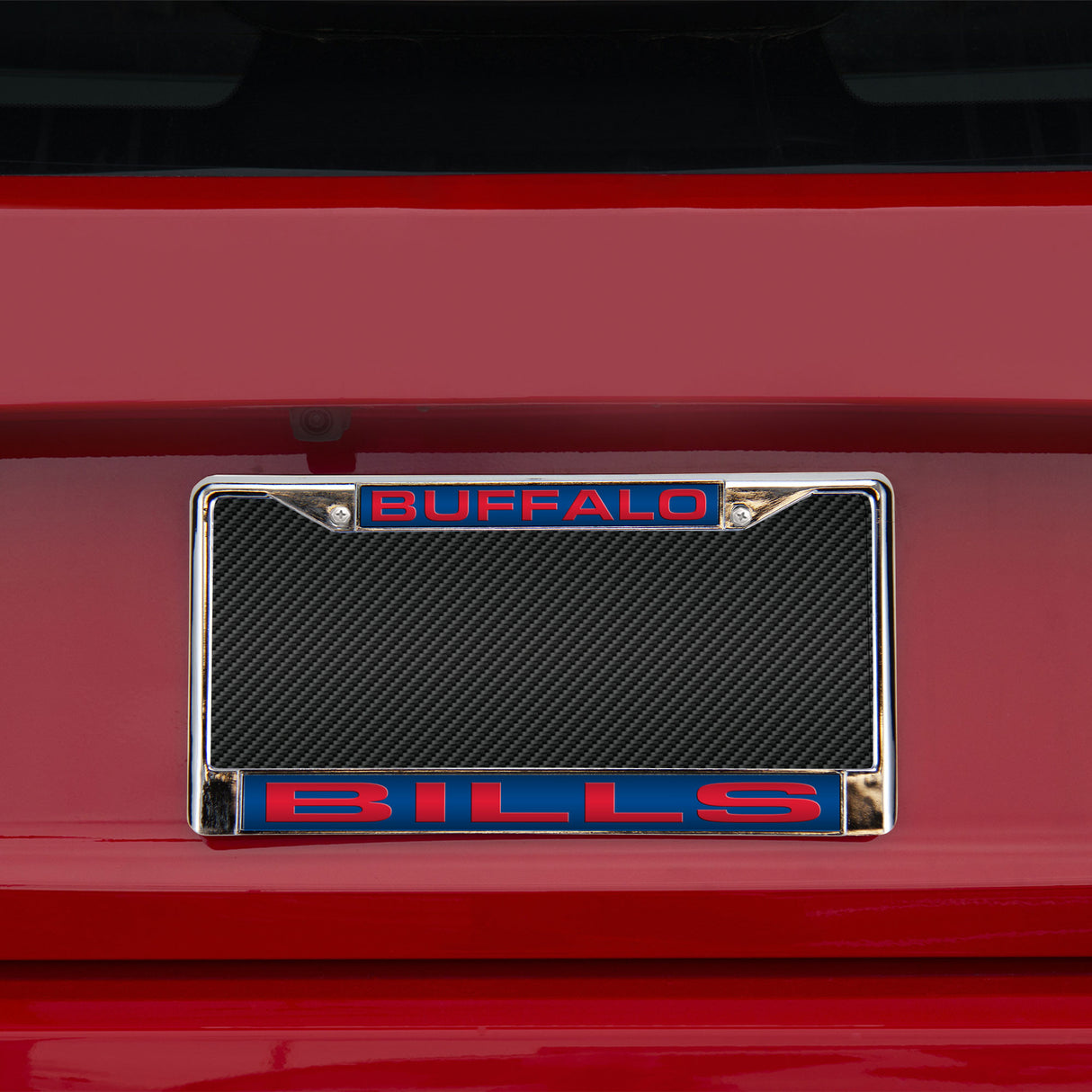 NFL Buffalo Bills Laser Cut Chrome License Plate Frame Fan Gear NFL Buffalo Bills