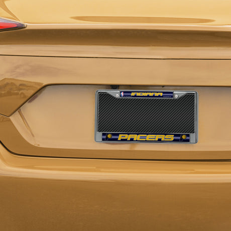 NBA Indiana Pacers Chrome Glitter License Plate Frame Fan Gear NBA Indiana Pacers