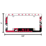 NCAA Northern Illinois Huskies All Over Chrome Frame Fan Gear NCAA Northern Illinois Huskies