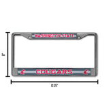 NCAA Washington State Cougars - WSU Chrome Glitter License Plate Frame Fan Gear NCAA Washington State Cougars
