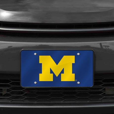 NCAA Michigan Wolverines Laser Cut Automobile Tag Fan Gear NCAA Michigan Wolverines