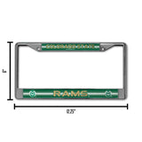 NCAA Colorado State Rams Chrome Glitter License Plate Frame Fan Gear NCAA Colorado State Rams