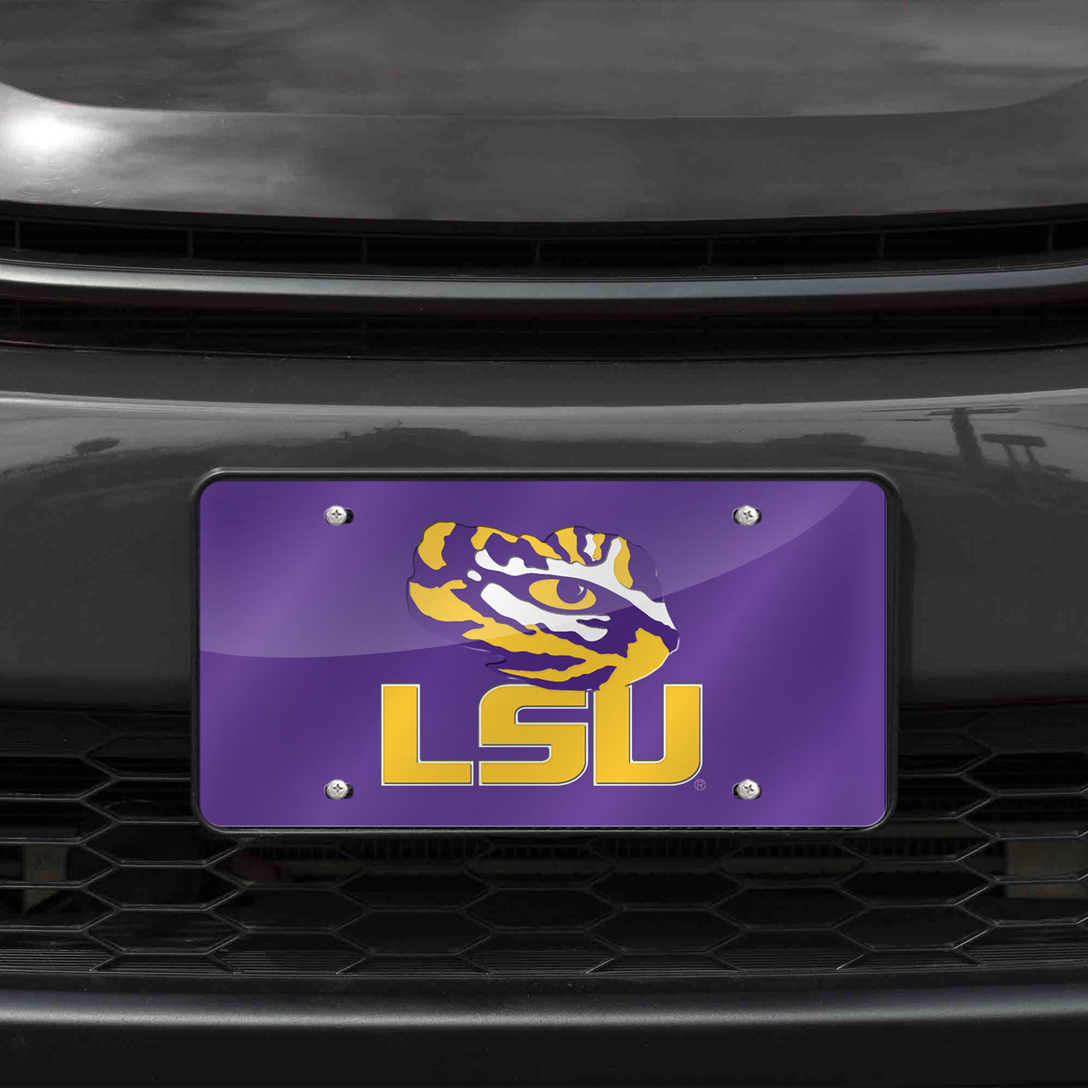 NCAA LSU Tigers Laser Cut Automobile Tag Fan Gear NCAA LSU Tigers