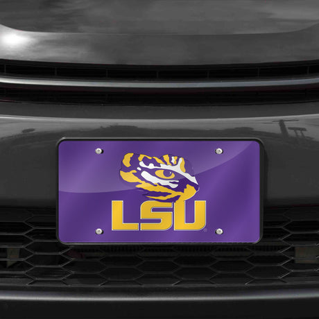 NCAA LSU Tigers Laser Cut Automobile Tag Fan Gear NCAA LSU Tigers