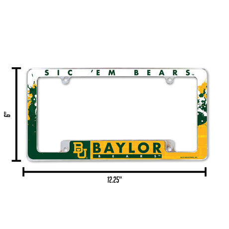 NCAA Baylor Bears All Over Chrome Frame Fan Gear NCAA Baylor Bears