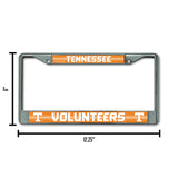 NCAA Tennessee Volunteers Chrome Glitter License Plate Frame Fan Gear NCAA Tennessee Volunteers