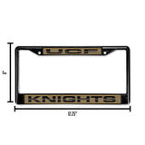 NCAA Central Florida Knights - UCF Laser Cut Chrome License Plate Frame Fan Gear NCAA Central Florida Knights