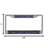 NCAA Washington Huskies License Frame Chrome Glitter Fan Gear NCAA Washington Huskies