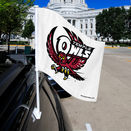 NCAA Temple Owls Car Flag Fan Gear NCAA Temple Owls
