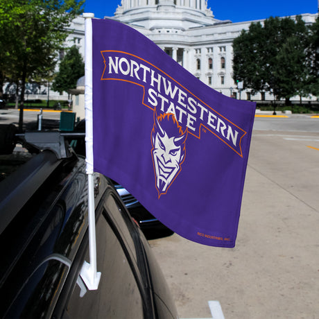 NCAA Northwestern State Demons Car Flag Fan Gear NCAA Northwestern State Demons