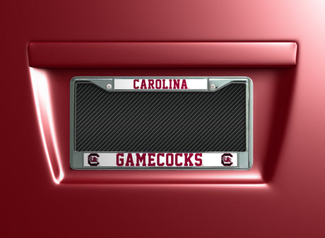 NCAA South Carolina Gamecocks License Frame Chrome Fan Gear NCAA South Carolina Gamecocks