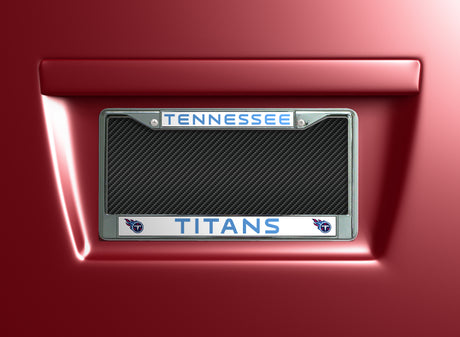 NFL Tennessee Titans License Frame Chrome Fan Gear NFL Tennessee Titans