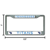 NFL Tennessee Titans License Frame Chrome Fan Gear NFL Tennessee Titans