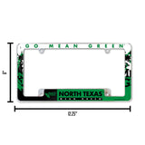 NCAA North Texas Mean Green All Over Chrome Frame Fan Gear NCAA North Texas Mean Green