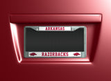 NCAA Arkansas Razorbacks License Frame Chrome Fan Gear NCAA Arkansas Razorbacks