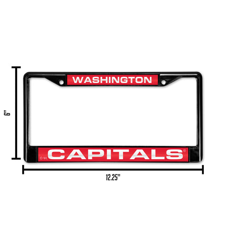 NHL Washington Capitals Laser License Frame Black Fan Gear NHL Washington Capitals