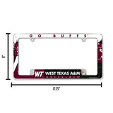 NCAA West Texas A&m Buffalos All Over Chrome Frame Fan Gear NCAA West Texas A&m Buffalos