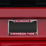 NCAA Alabama Crimson Tide Chrome Laser License Frame Fan Gear NCAA Alabama Crimson Tide