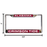 NCAA Alabama Crimson Tide Chrome Laser License Frame Fan Gear NCAA Alabama Crimson Tide