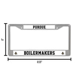 NCAA Purdue Boilermakers License Frame Chrome Fan Gear NCAA Purdue Boilermakers
