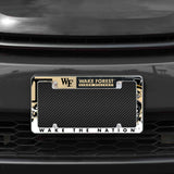 NCAA Wake Forest Demon Deacons All Over Chrome Frame Fan Gear NCAA Wake Forest Demon Deacons
