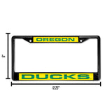 NCAA Oregon Ducks Laser License Frame Black Fan Gear NCAA Oregon Ducks