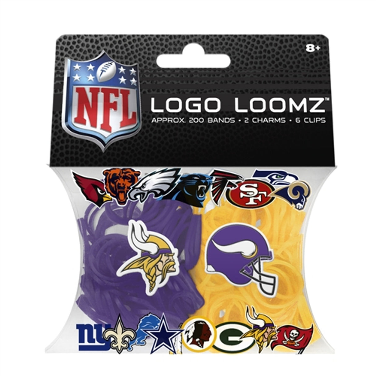 Forever Collectibles Minnesota Vikings Logo Loomz Filler Pack Fan Gear NFL Minnesota Vikings